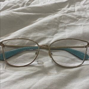 Kate Spade LOWRI/F Eyeglasses Featuring Gold Steel Frames & Geometric Shape